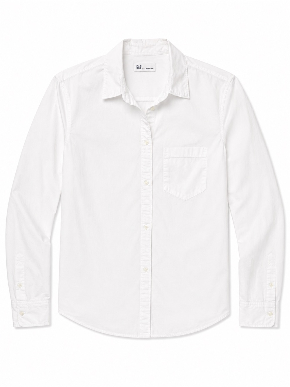GAP White Women's Classic Button-Down Shirt